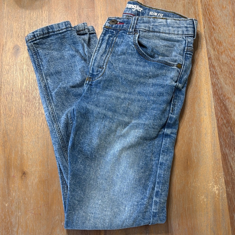 Wrangler Slim Fit Boy’s Blue Jeans
